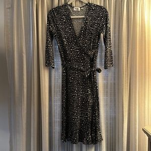 Size small animal print midi dress